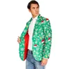 Offstream men's ugly Christmas jacket with different prints - Christmas sweater jacket Elk's Day Christmas Blazer 2S0JX