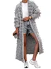 Sukienki swobodne kobiety lite dzianinowe wełniane wełniane frędzle z długim rękawem płaszcz wiatrówki Winter International Street Trend