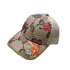 Modna czapka baseballowa do unisex Casual Sport Letter Caps Nowe produkty Sunshade Hat Osobowość prosta kapelusz kwiaty