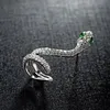 Fashion- platinum punk earring zircon individuality snake left ear single earring232R