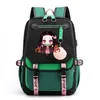 Mochila demon slayer nezuko para homens, bolsa escolar de anime para adolescentes, mochila de lona para laptop feminina, mochila anime nezuko 2262x