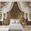 WDBH 3d wallpaper custom po European curtain pattern tv background home decor living room 3d wall murals wallpaper for walls 3 217b