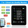 In 1 PM2.5 TVOC HCHO AQI CO2 Meter Digital Temperature Humidity Tester LCD Carbon Dioxide Detector Air Quality Monitor