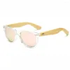 Sunglasses BerWer Natural Bamboo For Men Wood Sun Glasses Polarized Lenses UV400