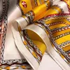 العلامة التجارية مصمم الحرير وشاح رأس جديد Twill الحرير الحصان الحيوان P.Aternscarf مصمم مصمم للنساء طباعة عشاق شال أحب إكسسوارات الهدية الموضة 50x50 سم