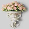 Vases Cupidon Ange Forme Pot De Fleur Étagère Art Salon Décoration De La Maison Artisanat Rococo Tenture Murale Jardin Plâtre Corbel Stereosc250x