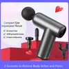 Helkroppsmassager Portable Fascia Gun Mini Vibration Percussion Massage Gun For Deep Tissue Muscle Body Relaxation 231128