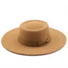 9,5 cm de largura largura lisa black -chat chapéu boater mulher lã fedora chapé com chapéu com browknot vintage wedding panamá tampas