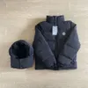 fashion Trapstar Down Men's Hat Detachable Jacket Small T-shaped White Uk Drill Hood 688ss