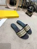 2023 Designer New Fashion Pantofole Sandali da donna Lettera Slide Splicing Summer Original Dust Bag