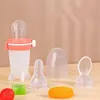 Чашки блюд посуды 1pcs детская ложка кормочная силиконовая ложка лекарство для кормления детские столовые приборы P230314