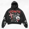 Men's American Y2K Goth sweatshirt New luxury 2023 Skull design overall destroys the loneliness of the hooded sweatshirt long sleeve hoodie L231129