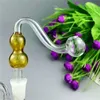 Pipes à fumer Europe et Amérique Chichas en verre multi-spirales colorées Bongs Hulu Glass S Boiler