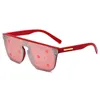 Lunettes de soleil design pour femmes hommes hommes fleur lentille avec lettre lunettes de soleil unisexe voyage lunettes de soleil noir gris rouge plage Adumbral H0MC