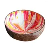 Bowls Excellent Natural Coconut 7 Styles Shell Textured Vintage Painted Storage Reusable