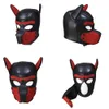 Cockrings Fetish Sexy Dog Mask BDSM Bondage Puppy Play Hoods Slave Rubber Pup Adult Games Restraint Flirting Toys For Men Women Couples 231128