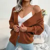 Womens Knits Tees EVNISI Chic Vrouwen Losse Trui Vest Batwing Mouw Elegante Breien Jas Herfst Voor Casual 231129