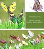 Trädgårdsdekorationer Butterfly Stakes Färgglada fjärilar för utomhusgård Planter Flower Potted Lawn Ornament Bonsai Decor FakeButterfly