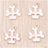 Charms Charms 10pcs Cartoon Funny Halloween Crossed Bone Metal Charm Akcesorium Akcesorium Kolczyki Naszyjka biżuteria brelowa Making Dheuc