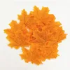 Fausses feuilles d'érable en soie, 50 pièces, décoration artisanale pour fête de mariage, Scrapbooking, fausse fleur d'automne