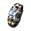 Charm Armbänder Israelische palästinensische Lederarmband für Frauen Punk-Stil MTI-Schicht geflochtene Perlen Schmuck Drop Lieferung Dhgdg