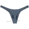 Men Embroidered Thong Pouch Tangas Underwear Hombre Spandex Jockstrap Thongs Gay Silky Mini Shorts