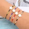 Charm Bracelets 12 Pcs Boho Star Shell Set For Women Pulsera Braided Rope Seed Beads Beaded Wristband Adjustable Trendy Jewelry