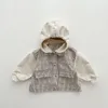 Jacken Kinder Kleidung Mädchen Denim 2023 Herbst Mode Patchwork Langarm Hoody Jacke Outwears Baby Kleidung Jungen Mäntel