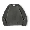 Bluzy męskie Maden Workwear Retro ciemnoszare polarowy SWEAT 500G Gruby bez kapeluszu nakładka na głowę jesienią