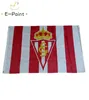 Spagna Real Sporting de Gijon 35ft 90cmx150cm Bandiera in poliestere Banner Paesi Bassi decorazione volante casa giardino bandiera Festiva gif2677426