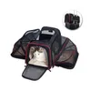 Taşıyıcı Taşınabilir Çift Sergi Köpek Çantası 600D Oxford Rahat Cusions Çelik Tel Çerçeve Köpek Kasası Giyim Giyimli Köpek Kafesi