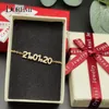Charmarmband Doremi Trendy 6mm Letter Zircon Armband med Birthstone Justerbart namn för Women Girl smycken Kvinnlig gåva Mamma 231128