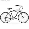 Cyklar Urban Man Beach Cruiser Bike Mens Bicyc Q231129