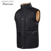 Gilets pour hommes DIMUSI automne hiver hommes gilet mâle coton épais chaud gilet polaire thermique doux gilets hommes coupe-vent sans manches veste 7XL Q231129