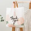 Christmas Decorations 50Pcs Thank You Gift Bag Birthday Party Wedding Packaging Plastic Decoration Small Business 231128