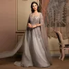 A-Line Vintage Prom Dress Special Formal Gowns Robe de Made Occasions Evening Gowns Ruched Appliqued