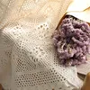 Curtain & Drapes Retro Hollowed-out Translucent Finished Crochet Tulle American Country Fabric For Living Room Bedroom274O