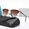 2024 Luxury Designer Solglasögon för kvinnors män Glasögon Fashion Driving Eyeglasses Vintage Fishing Half Frame Sun UV400 High Quality 6znhl