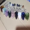 Pfeifen Aeecssories Glas-Wasserpfeifen Bongs Farbiges Skelett Einzelrad Farbiger Kopf Glaspfeife