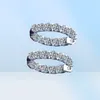 Hoop Earrings Iced Out 2.6CT Moissanite 925 SilverColor VVS1 Diamond Women Platinum Plated Pass6303308