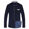 Men's Casual Shirts Fashion Print Casual Men Long Sleeve Button Shirt Stitching Pocket Design Fabric Soft Comfortable For Men Dress Slim Fit 4XL 8XL 231128