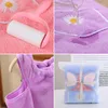 Towel Children's Coral Velvet Bath Skirt Absorbent Quick-Drying Sling Home Bathing Summer Can Wear A Bathrobe