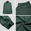 Men's Sweaters Fashion Men Sexy Slim Fit Turtleneck Sweater Pullover Shirt Male Autumn Winter Solid Color Long Sleeve Knitted Pullovers