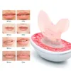 페이스 케어 장치 Alat Kec an perawatan bibir silikon antipenuaan elastis pemulihan penambah terapi cahaya Led Isi Ulang Lip Plumper 230428