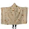 Creative Mexican Tortilla Hooded blanket Soft Warm Children Blanket with Hood Sherpa Fleece Snuggle wearable Blankets for Kids 130301J