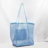 Sacs de soirée décontracté plage maille sac fourre-tout creux grande capacité poche intérieure à glissière léger Portable épaule Shopping Bolso Mujer