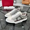 Tasarımcı Erkekler Sıradan Ayakkabı Gancini Sneaker Marka Mens Deri Deri Kauçuk Düşük Boş Zamanlı Ayakkabı İşlemeli Desen Stili Up Lüks Düşük Kesim Sabitlikler 01