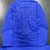 2023 Ny Trapstar Down Cotton Jacket Mäns avkodning Hooded Blue Fashionable Long Sleeped Top för värme 688SS