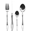 Dijkartikelen Sets Fashion Dikke servies Set 304StaFearless Steel Herbruikbaar gebruiksvoorwerpen Mes en Fork Design Vaisselle Wedding Decoratie EC50CJ