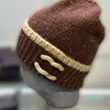 Autumn Winter Warm Knitted Hat Elastic Soft Cashmere Material Solid Color Patch Fashion Pile Hat Trendy Street Woolen Hat